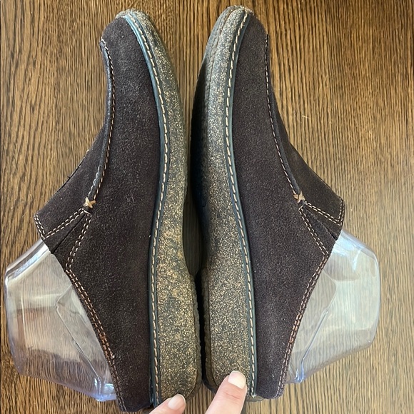 Timberland Black Suede Slip-On Mules Moc Comforia System Women’s Size 7.5 - Picture 4 of 10